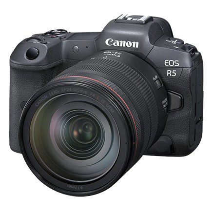 Cámara CANON EOS R5 con lente RF 24-105mm F4 L IS USM